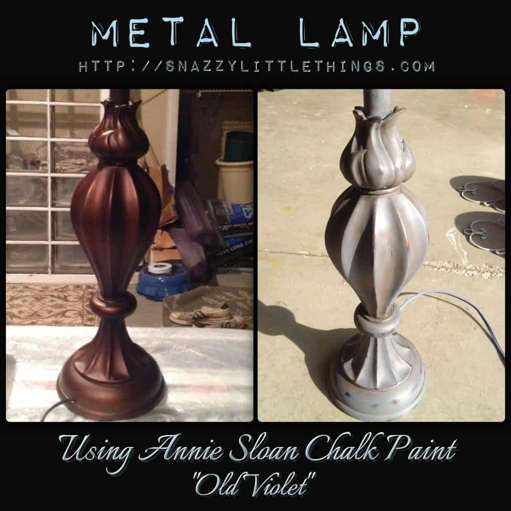 DIY Painting a Metal Lamp