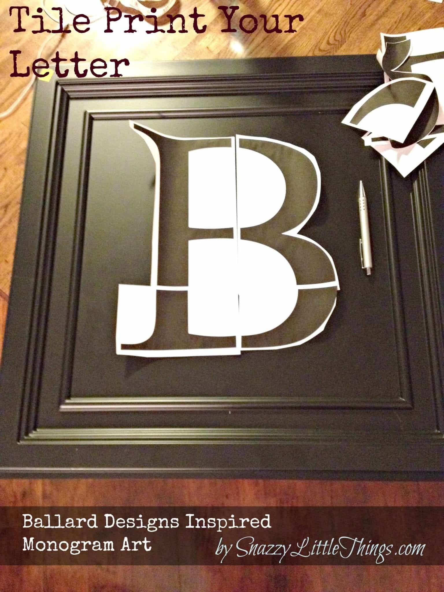 Monogram Wall Art Tutorial