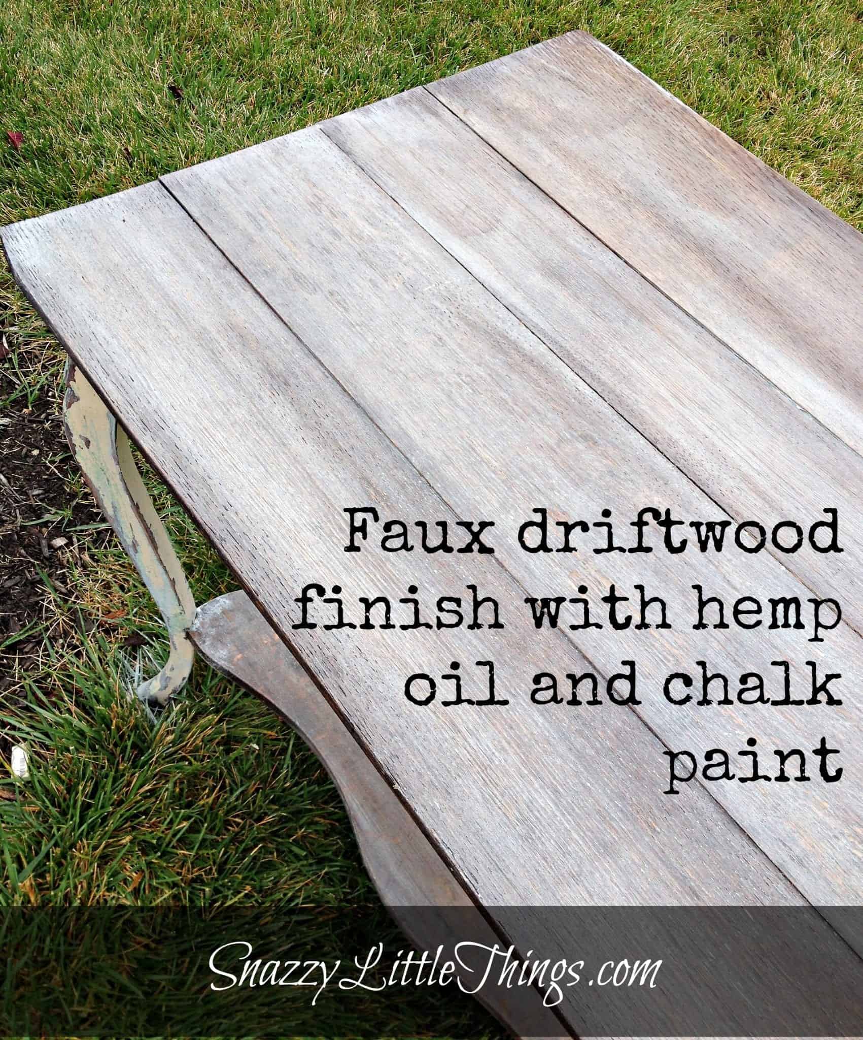 How to create a faux driftwood finish with paint & wax