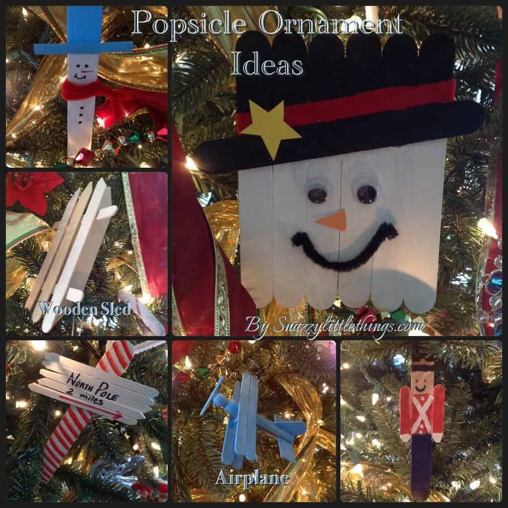 Popsicle Stick Photo Ornaments - School House - DIY, I'm Home