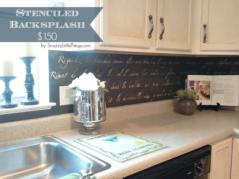 stenciled-backsplash