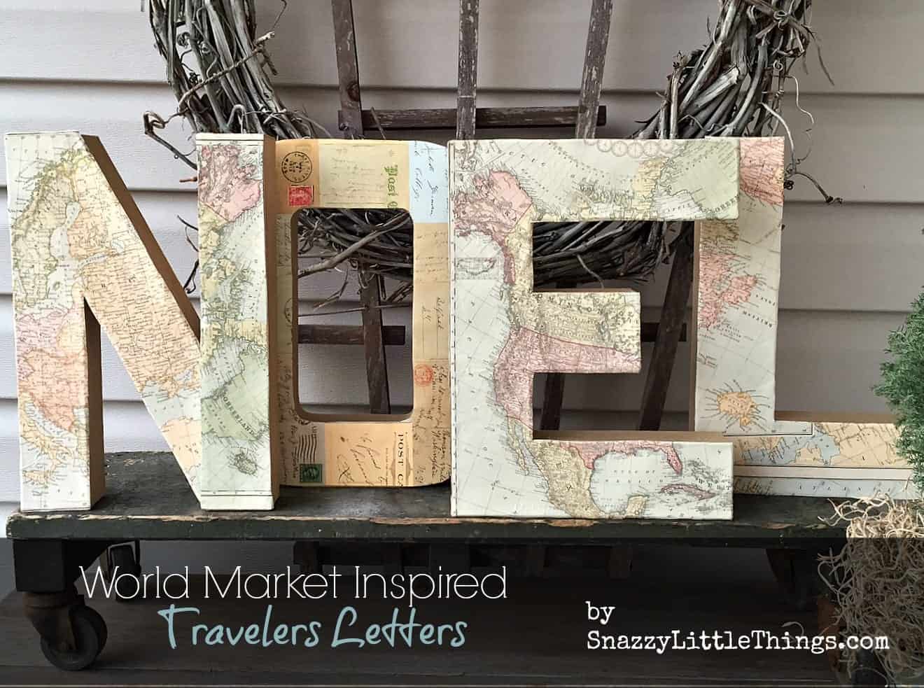 Glittered Paper Mache Letters - Project