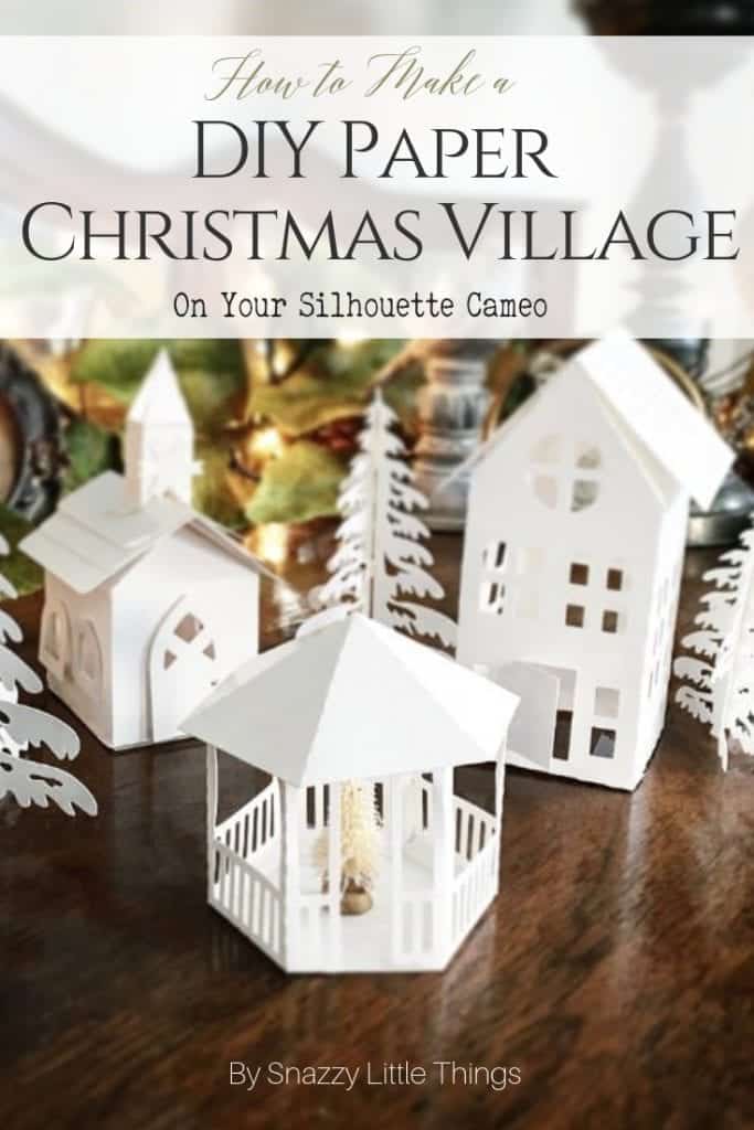 papercraft christmas village templates