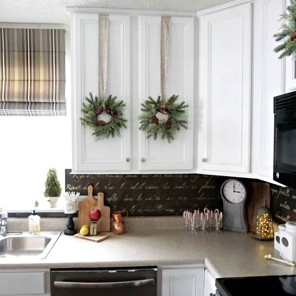 DIY Stenciled French Backsplash