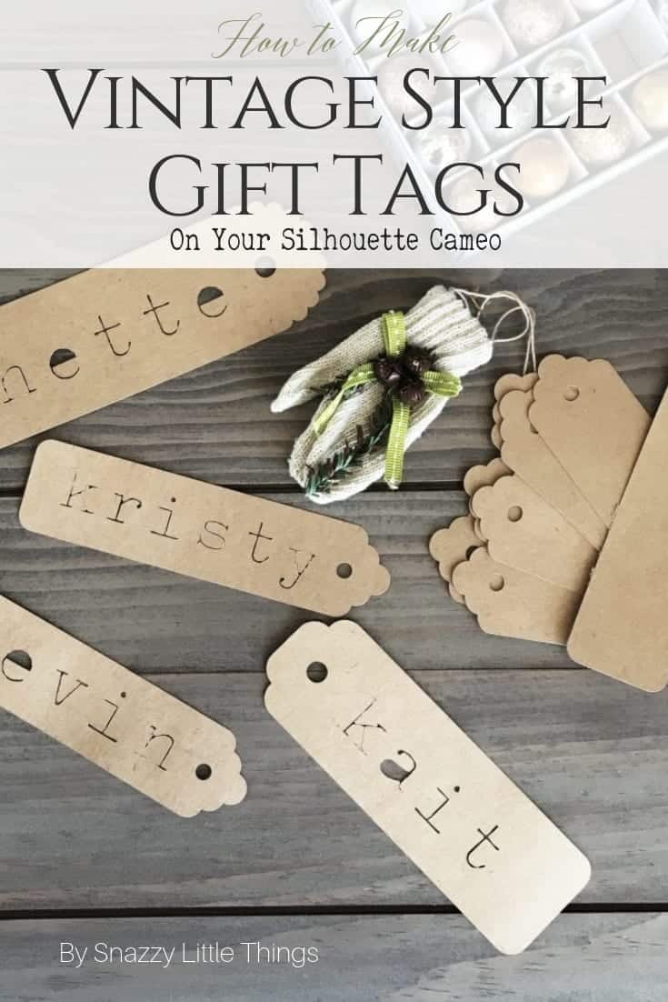 Holiday Gift Tags Made With Silhouette Cameo